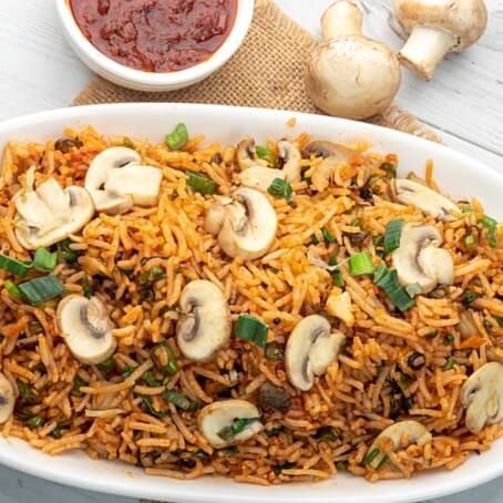 Schezwan Mashroom Fried Rice